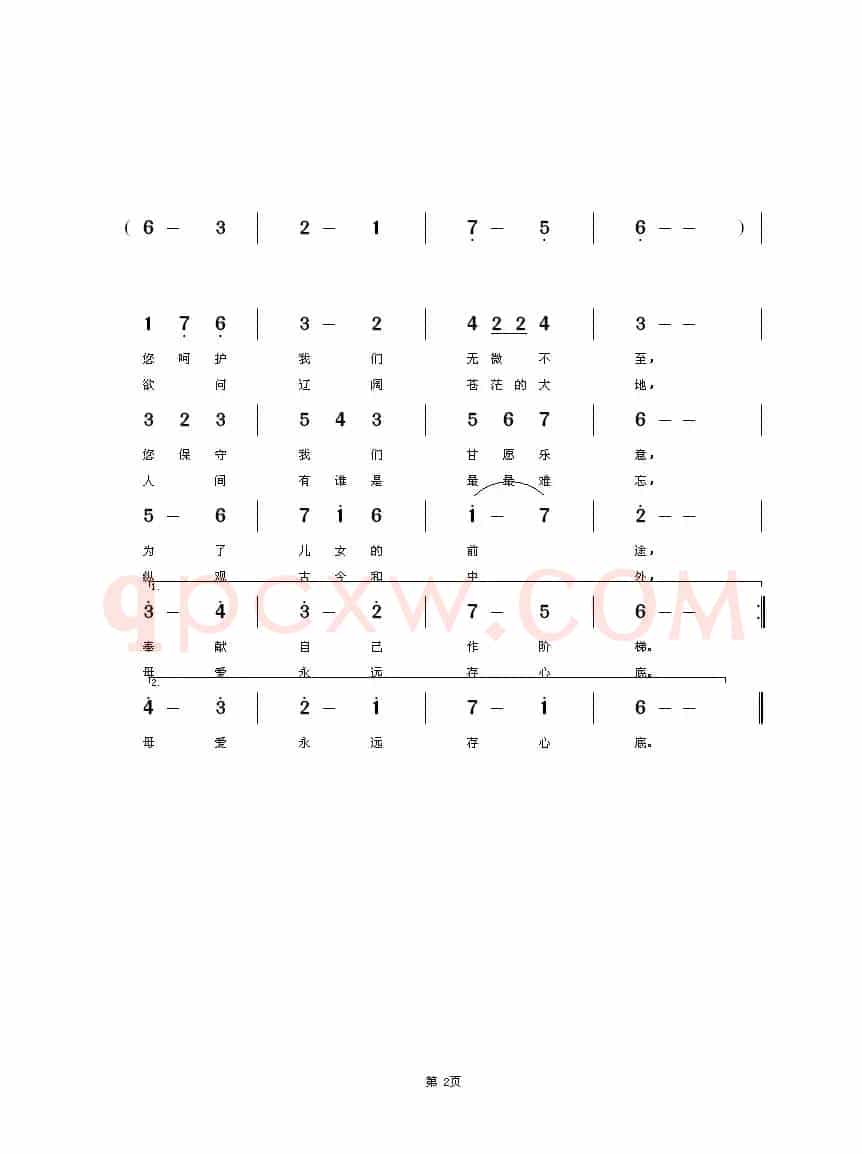 母爱永存心底