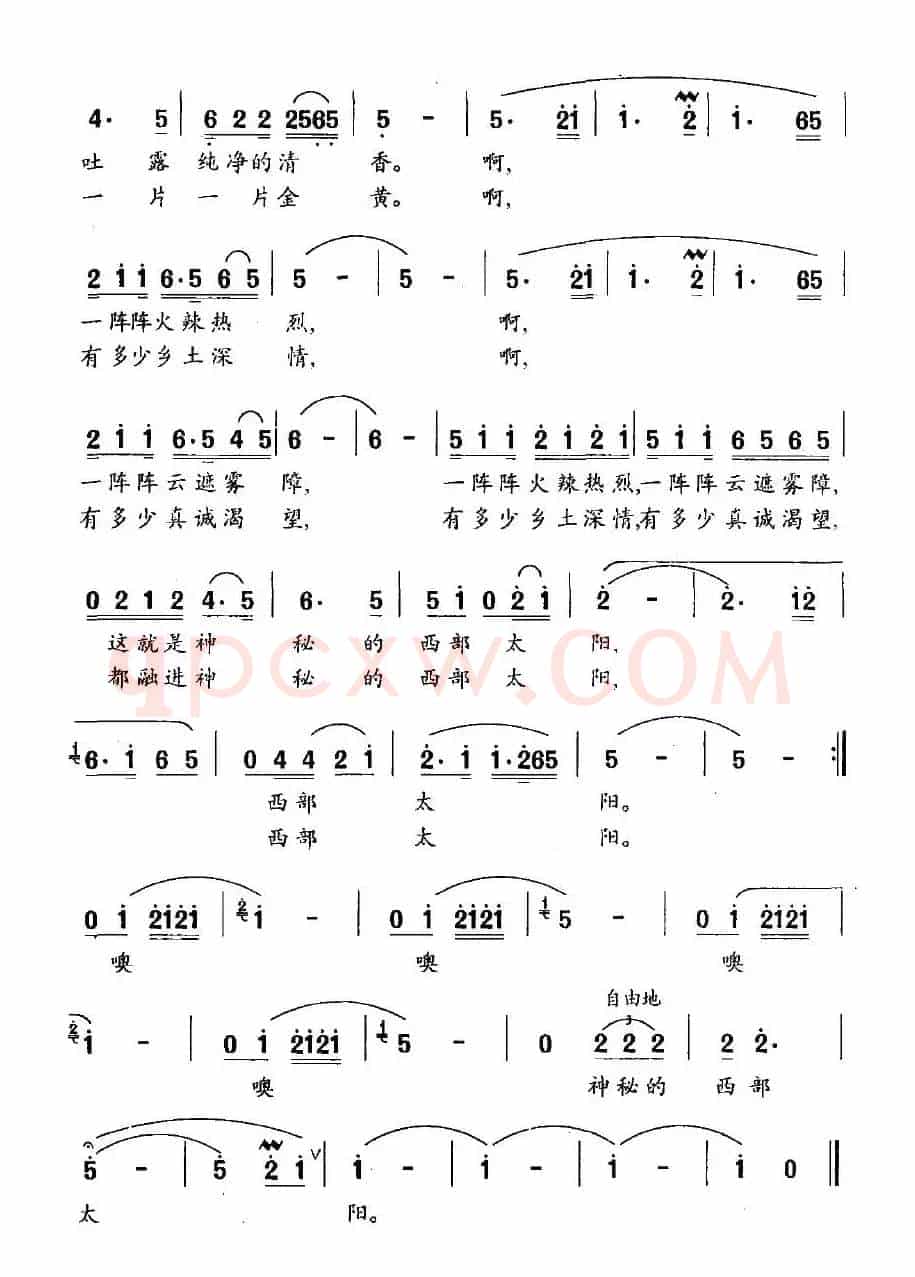 西部的太阳