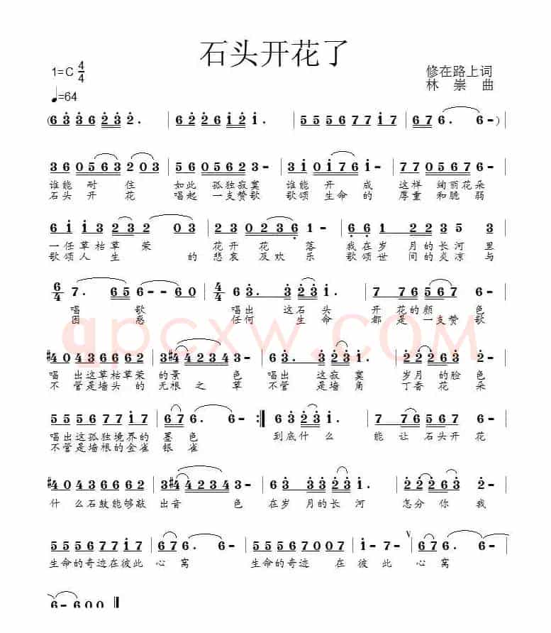 石头开花了