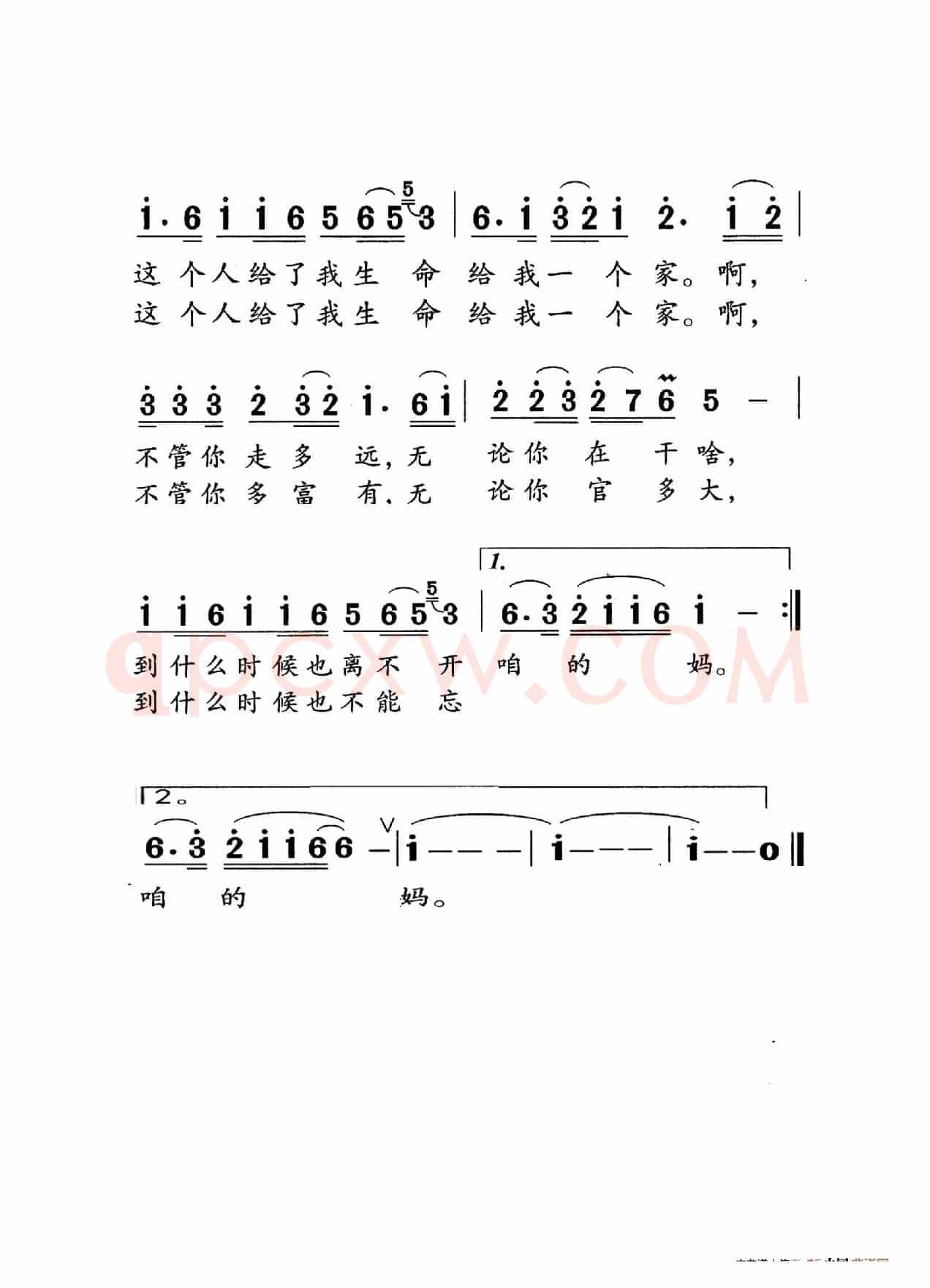 母亲（老人适用）