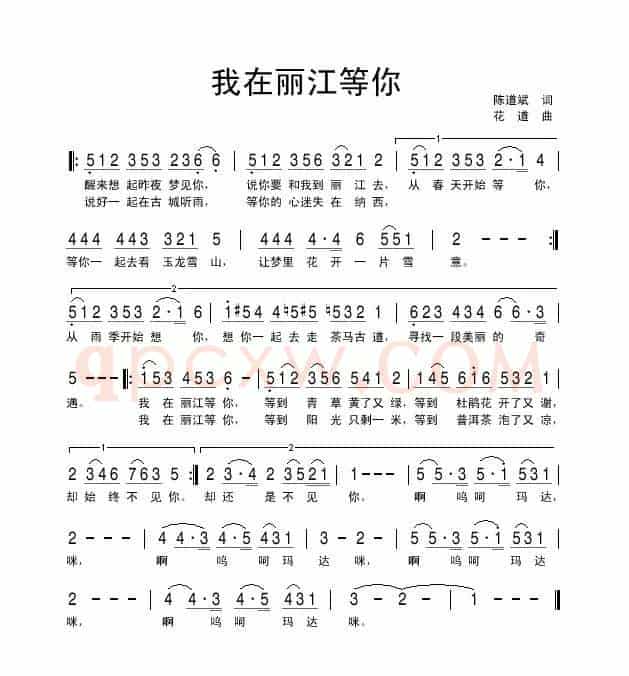 我在丽江等你