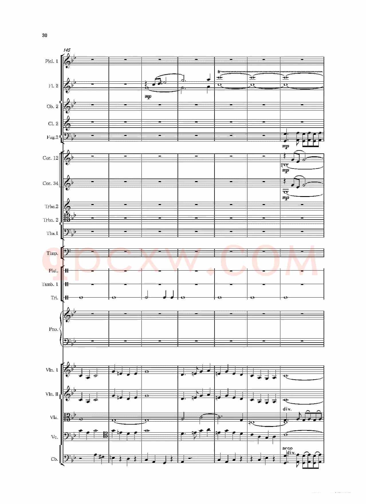 第二钢琴协奏曲（第一·二·三乐章）（管弦乐作品）