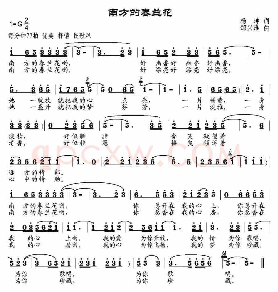 南方的春兰花