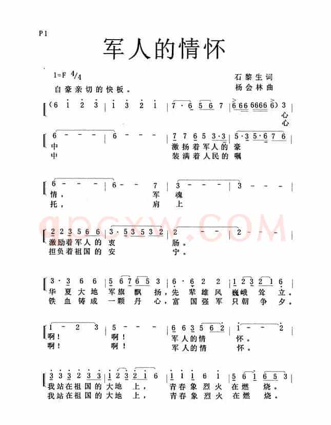 军人的情怀（独唱歌曲）