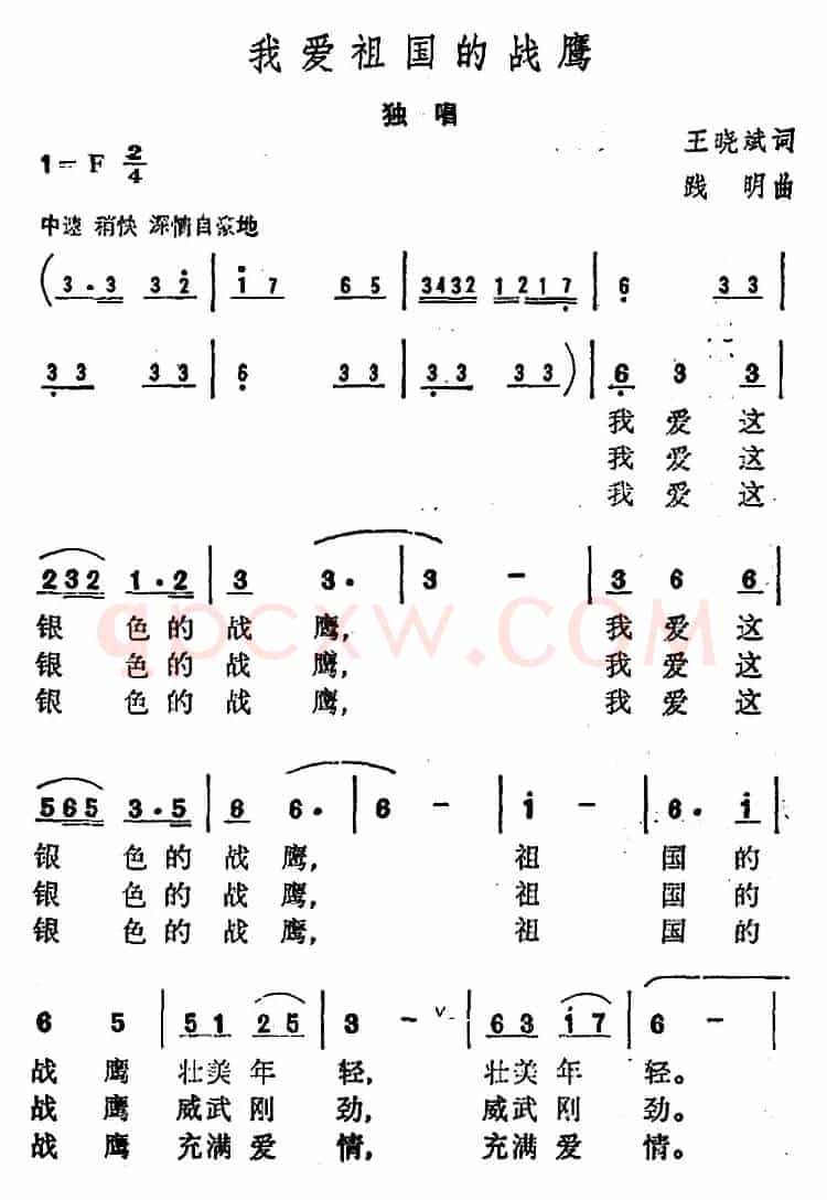 我爱祖国的战鹰 