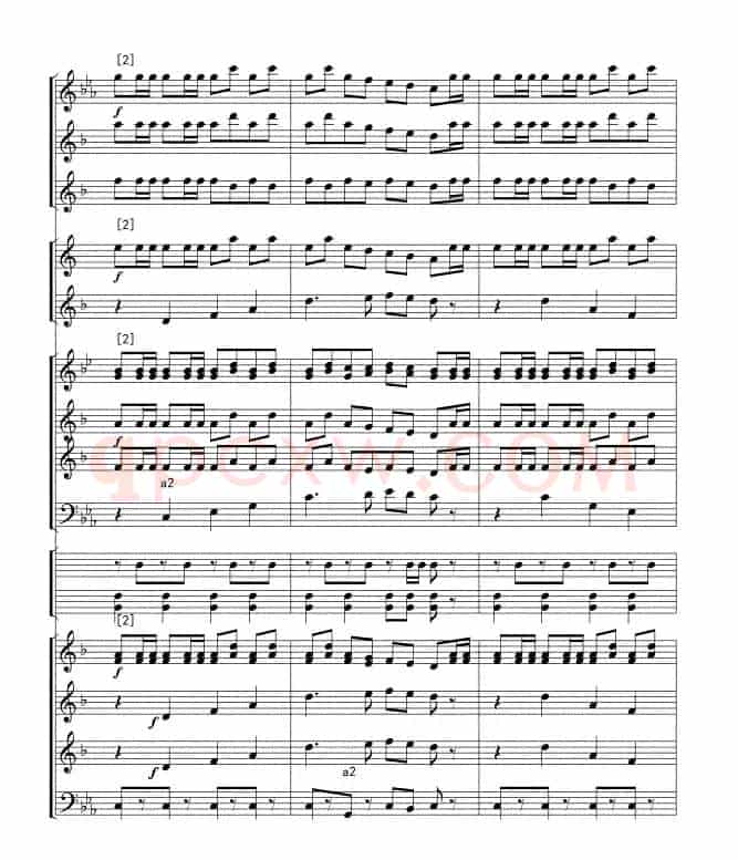 威廉退尔序曲(军乐总谱)线