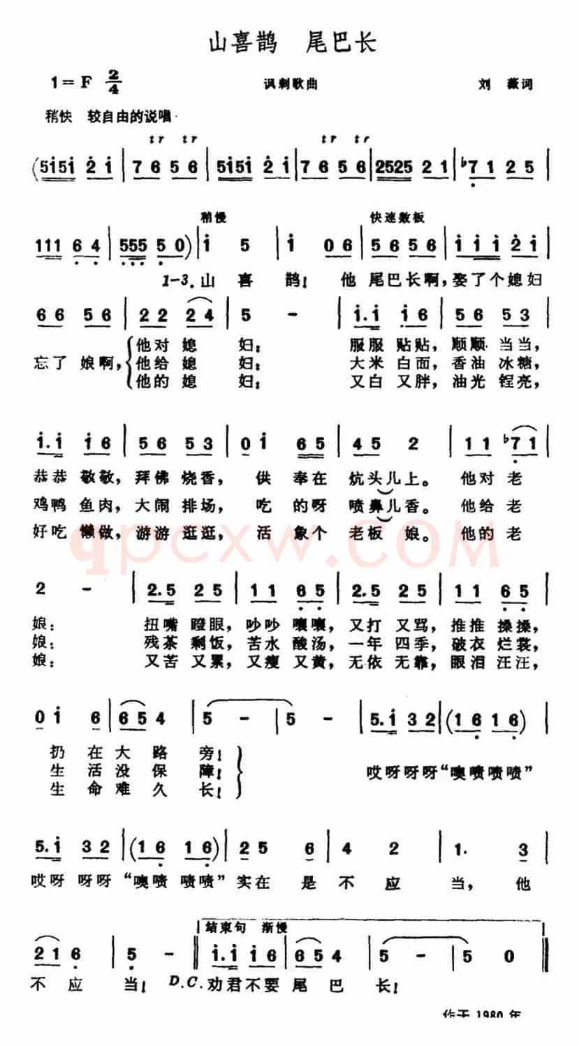 山喜鹊 尾巴长