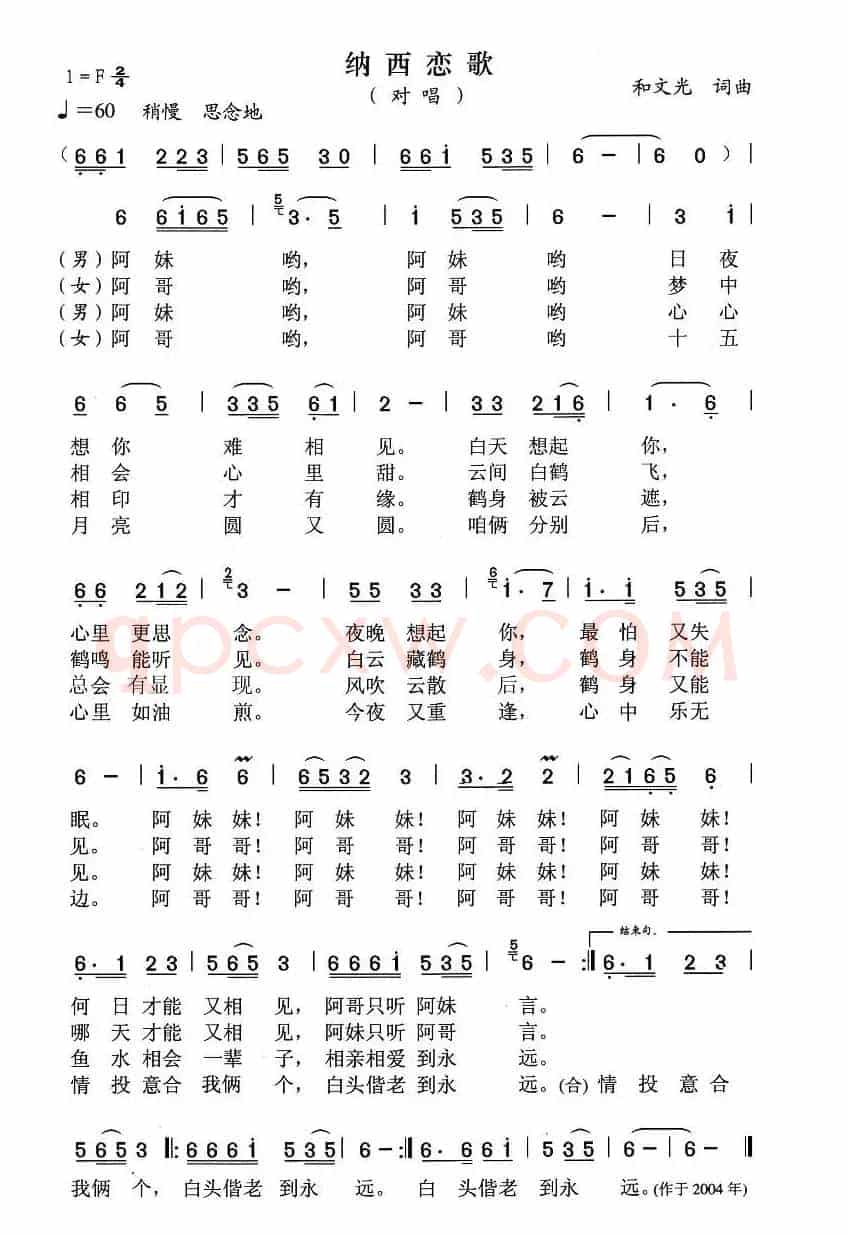 纳西恋歌