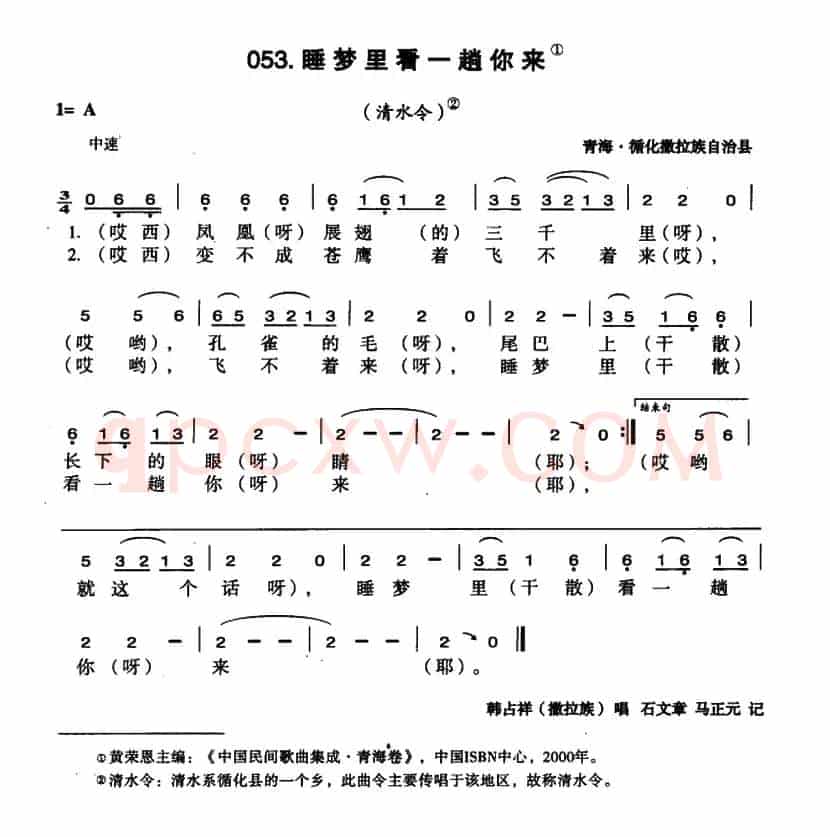 睡梦里看一趟你来