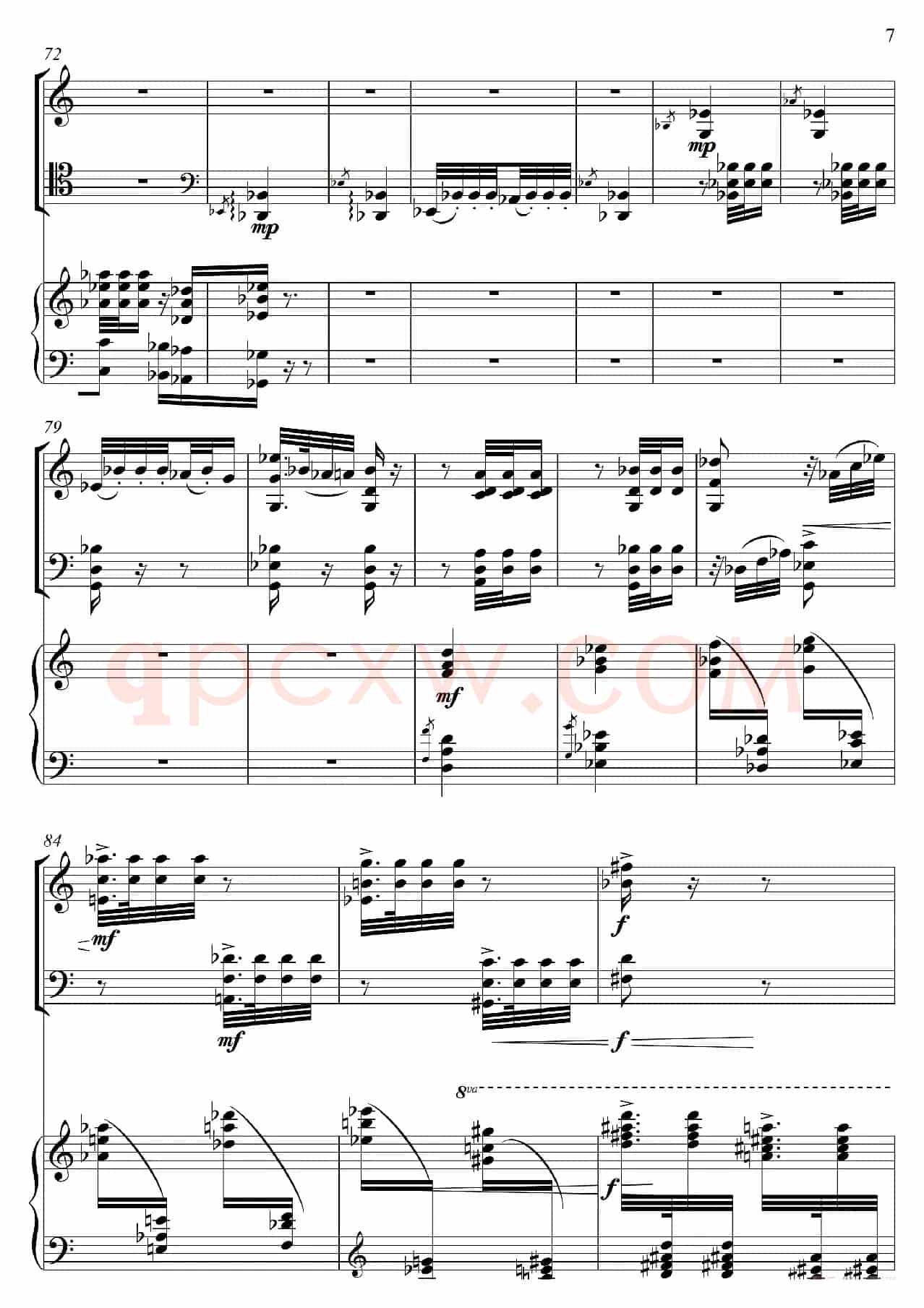 山花烂漫（为小提琴·大提琴·钢琴而作）（For Violin Violoncello And Piano）