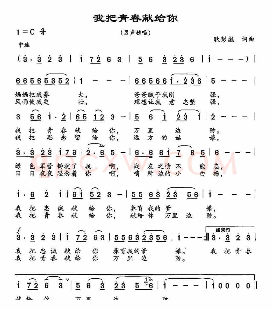 我把青春献给你