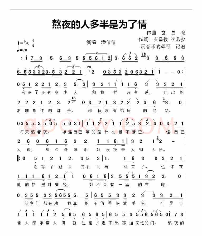 熬夜的人多半是为了情（潘倩倩）