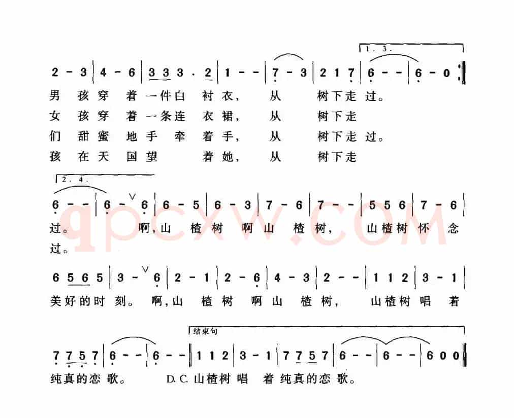 山楂树之恋(郝艺英词 曾国盛曲)