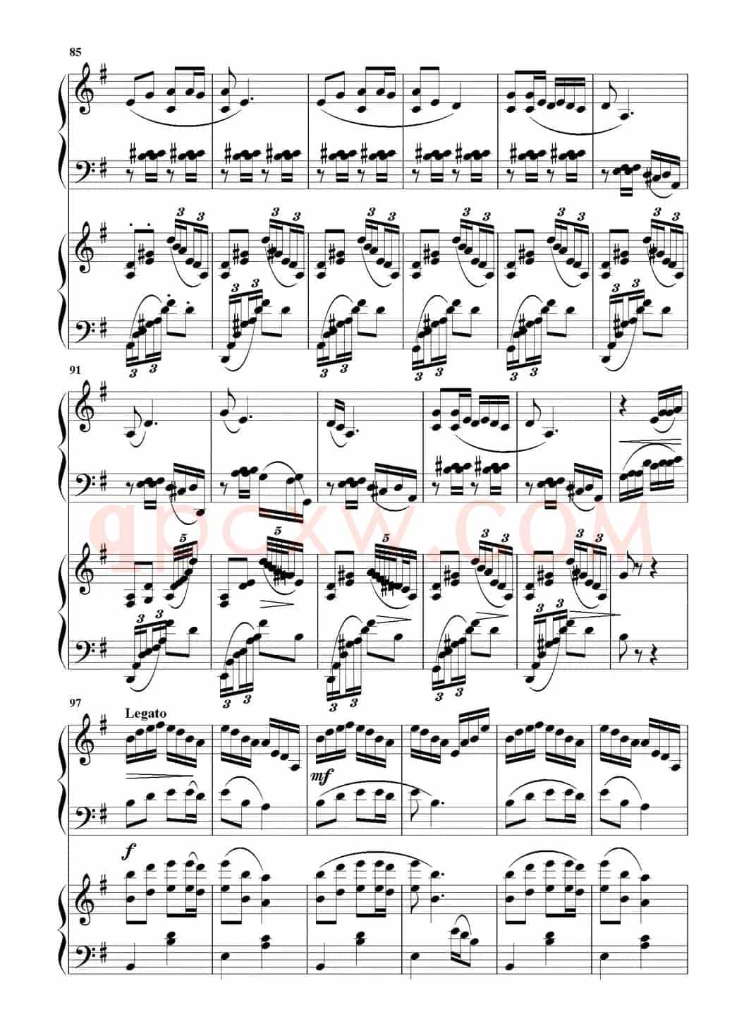 康定情歌（双钢琴重奏曲）
