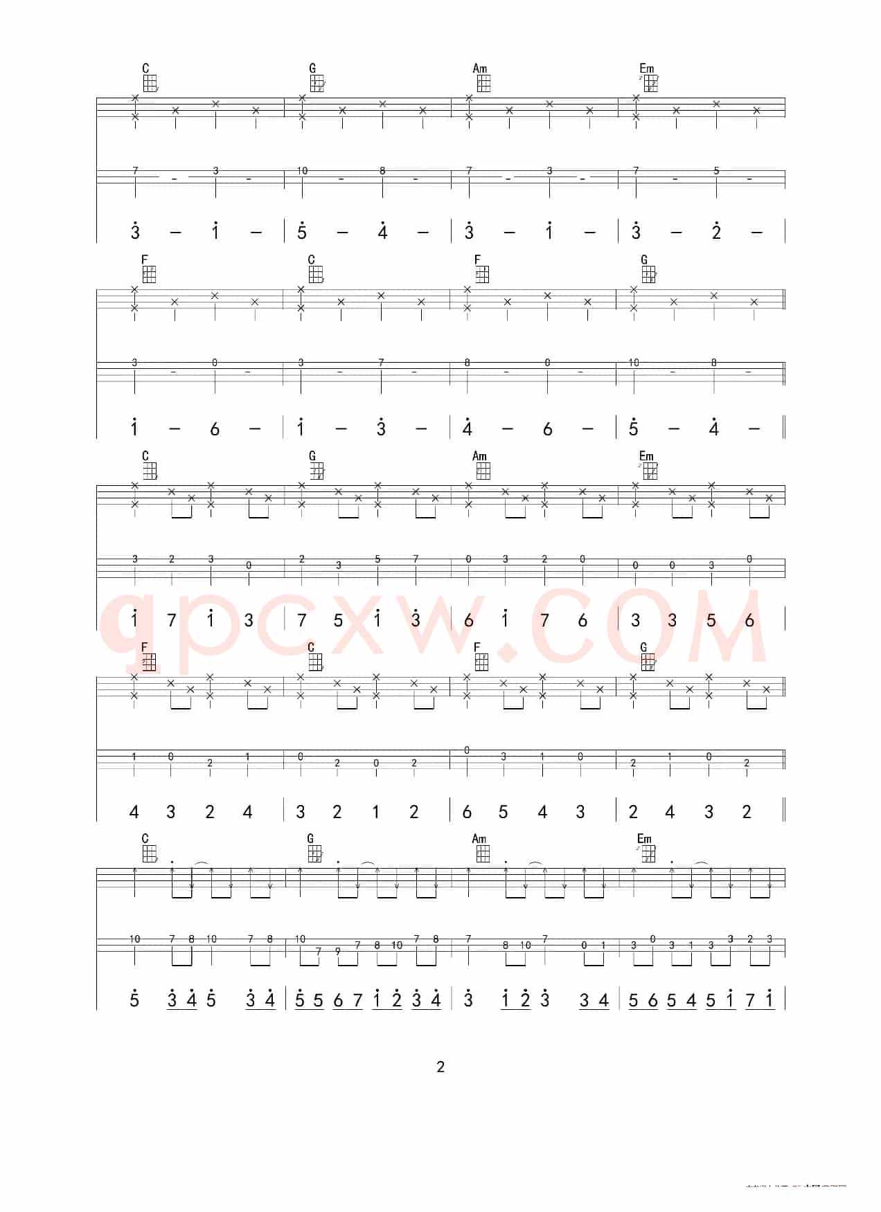 卡农 in C（ukulele重制版）