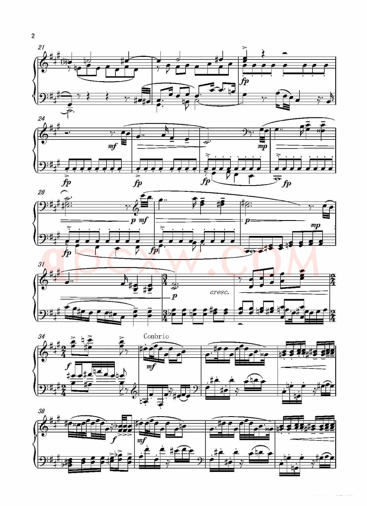 第六钢琴奏鸣曲Piano Sonata No.6（单乐章）