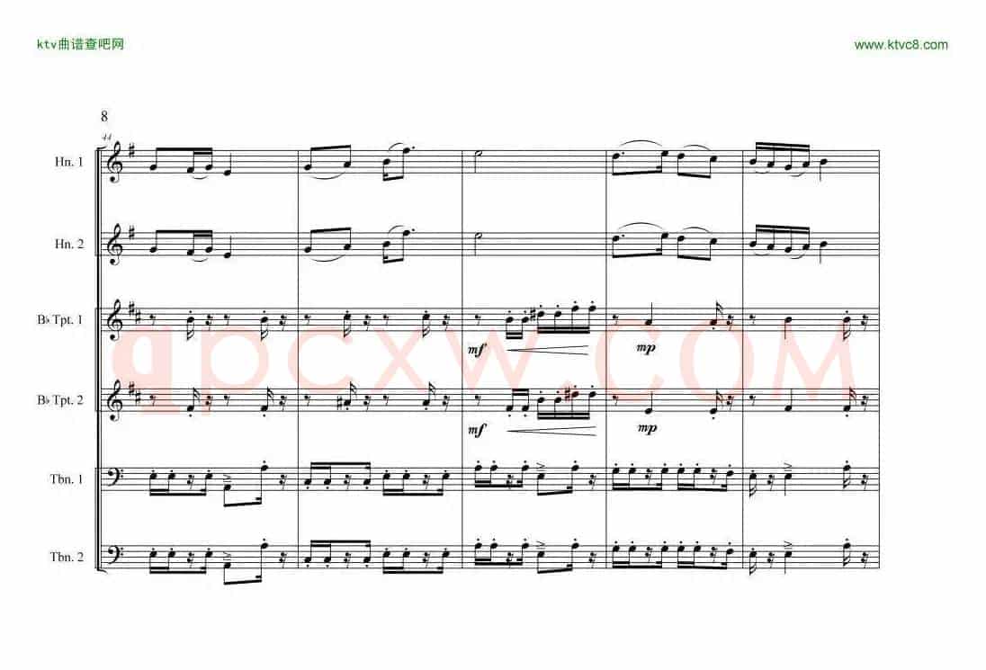 中国航母前奏曲铜管六重奏06-10