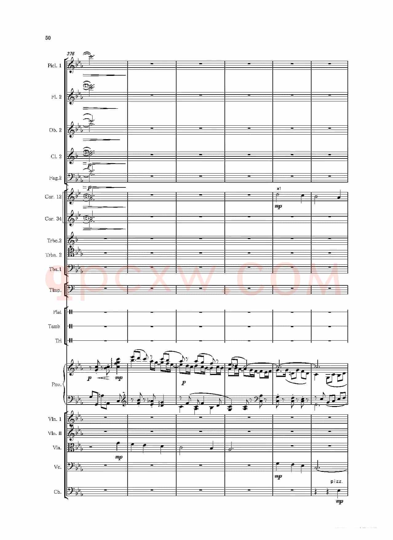 第二钢琴协奏曲（第一·二·三乐章）（管弦乐作品）
