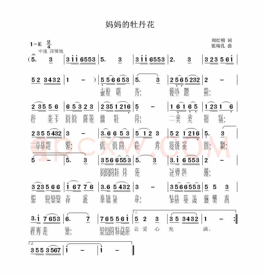 妈妈的牡丹花