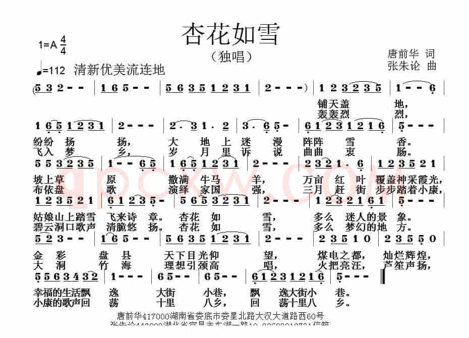 杏花如雪（唐前华词 张朱论曲）