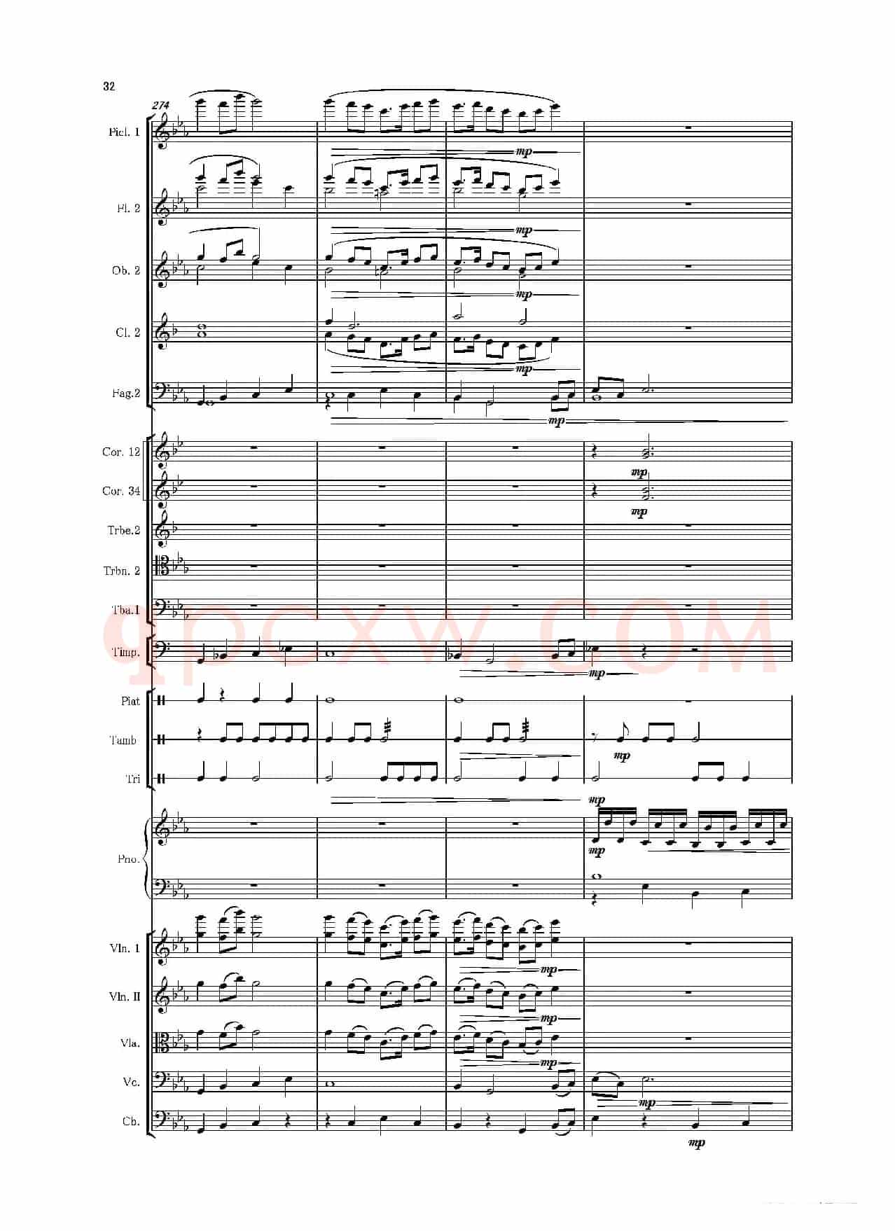 第二钢琴协奏曲（第一·二·三乐章）（管弦乐作品）