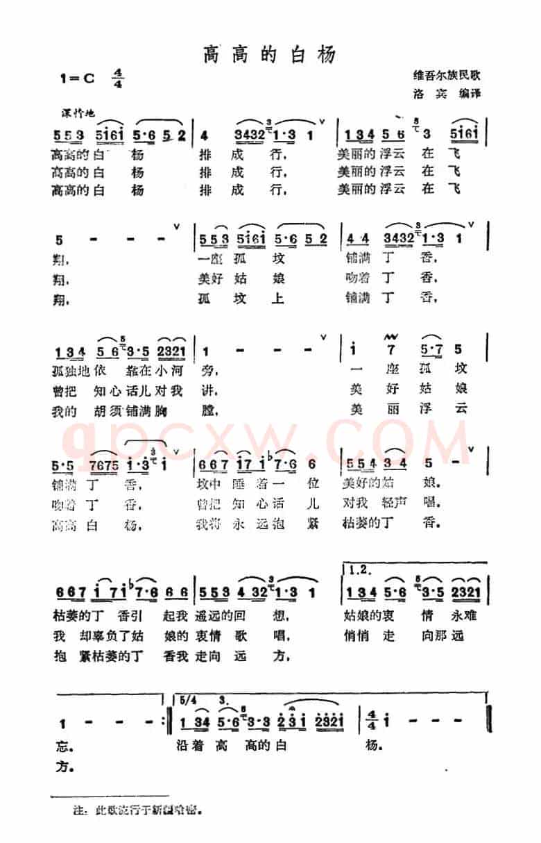 高高的白杨
