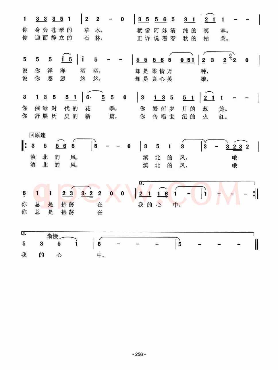 滇北的风（刘云龙词 曾腾芳曲）