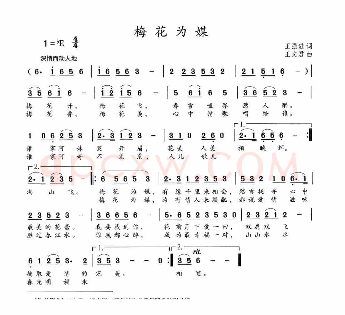 梅花为媒