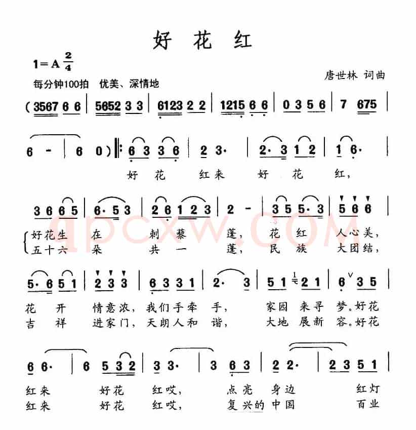 好花红（唐世林词曲）