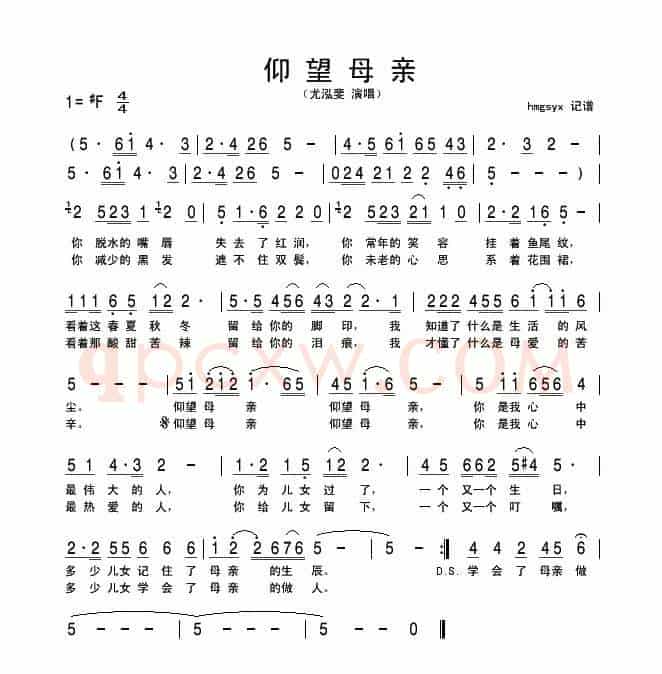 仰望母亲