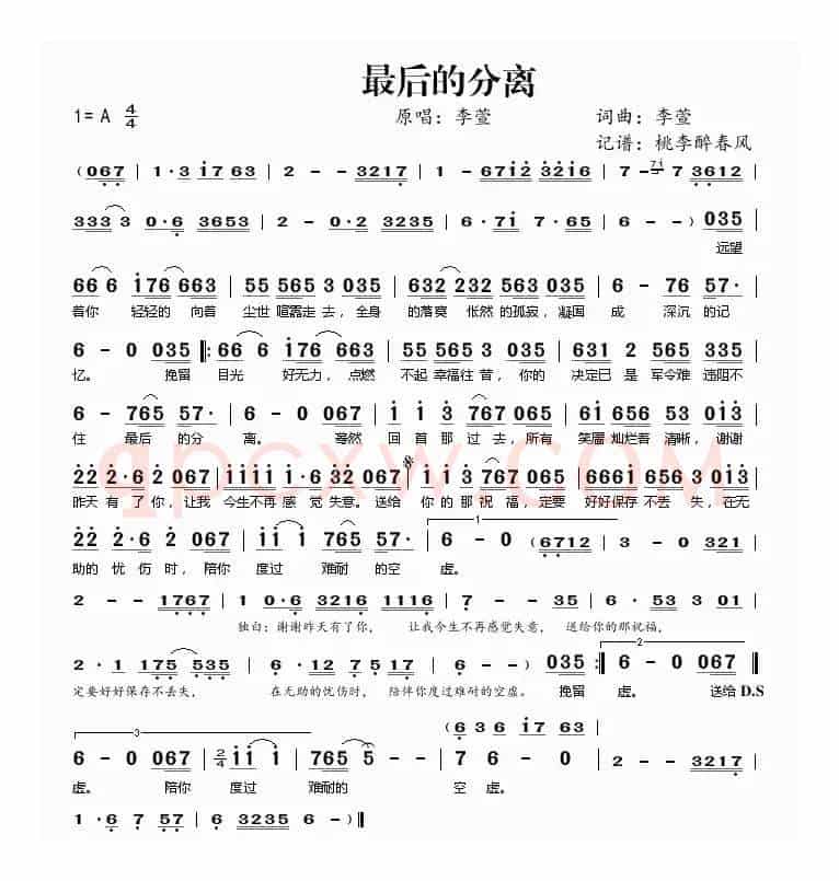 最后的分离
