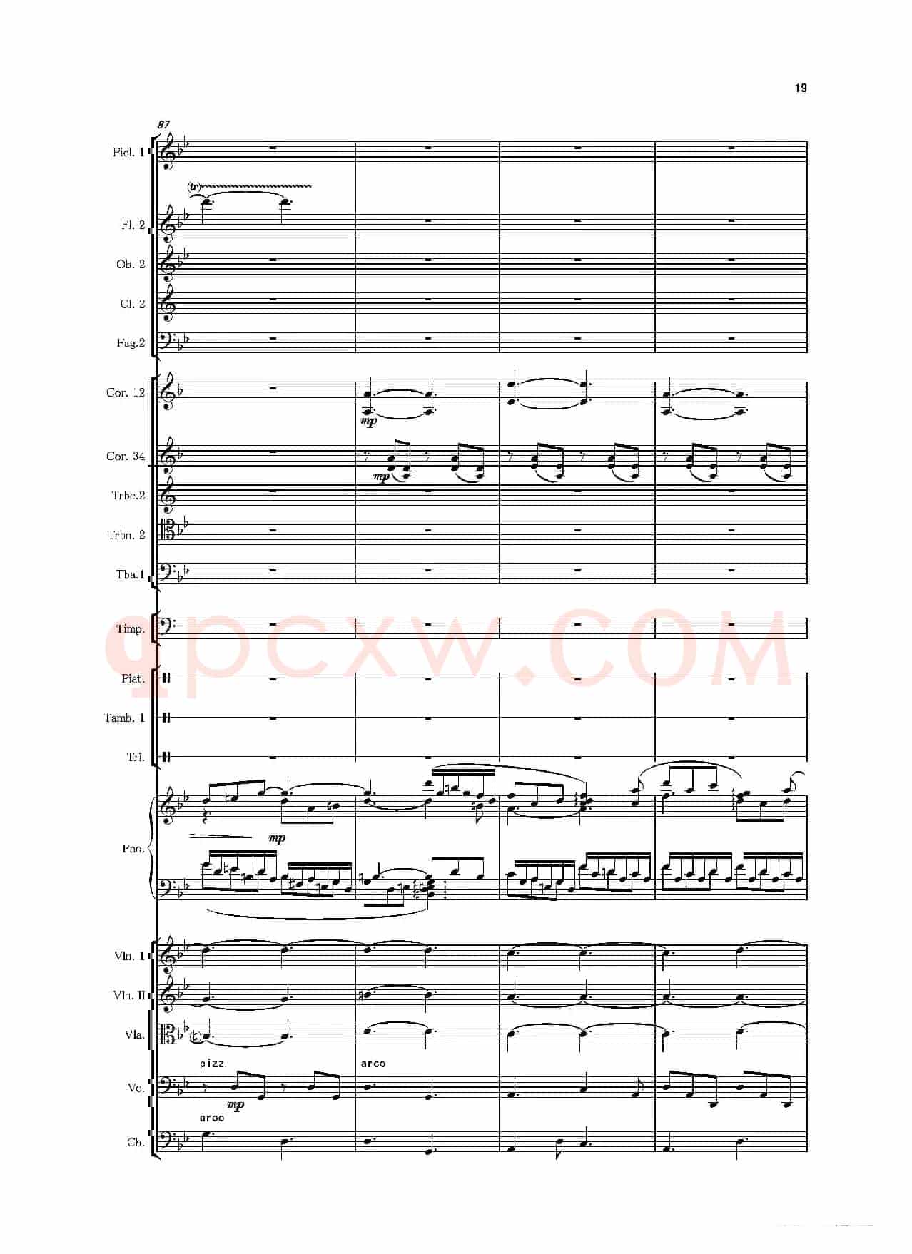 第二钢琴协奏曲（第一·二·三乐章）（管弦乐作品）