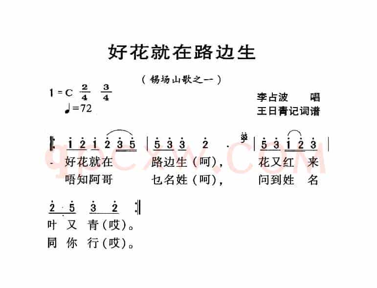 河源民歌：好花就在路边生