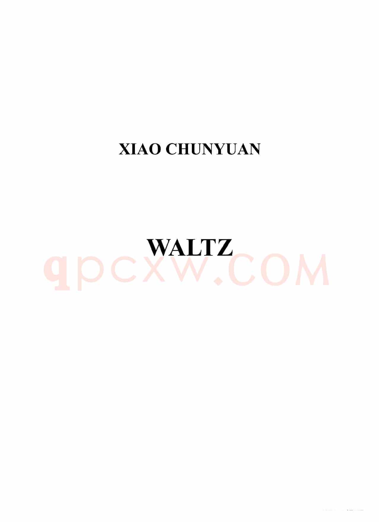Waltz(钢琴独奏)