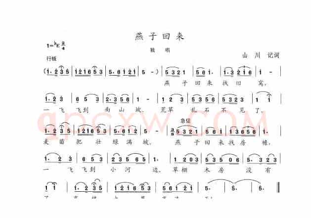 燕子回来