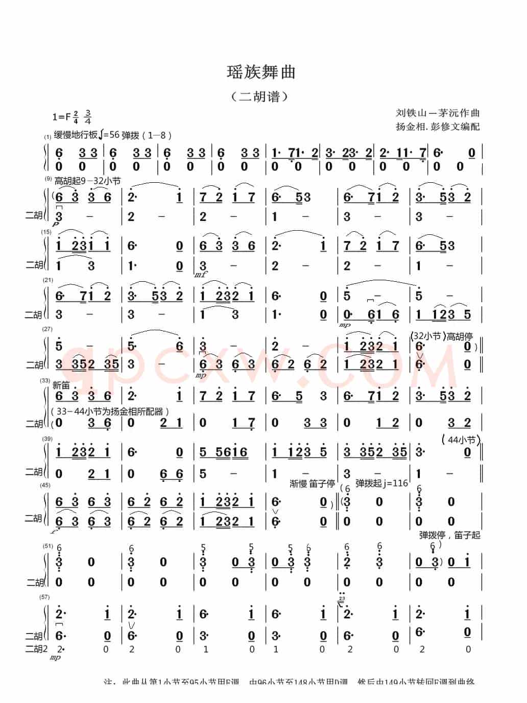 瑶族舞曲（扬金相 彭修文编配）