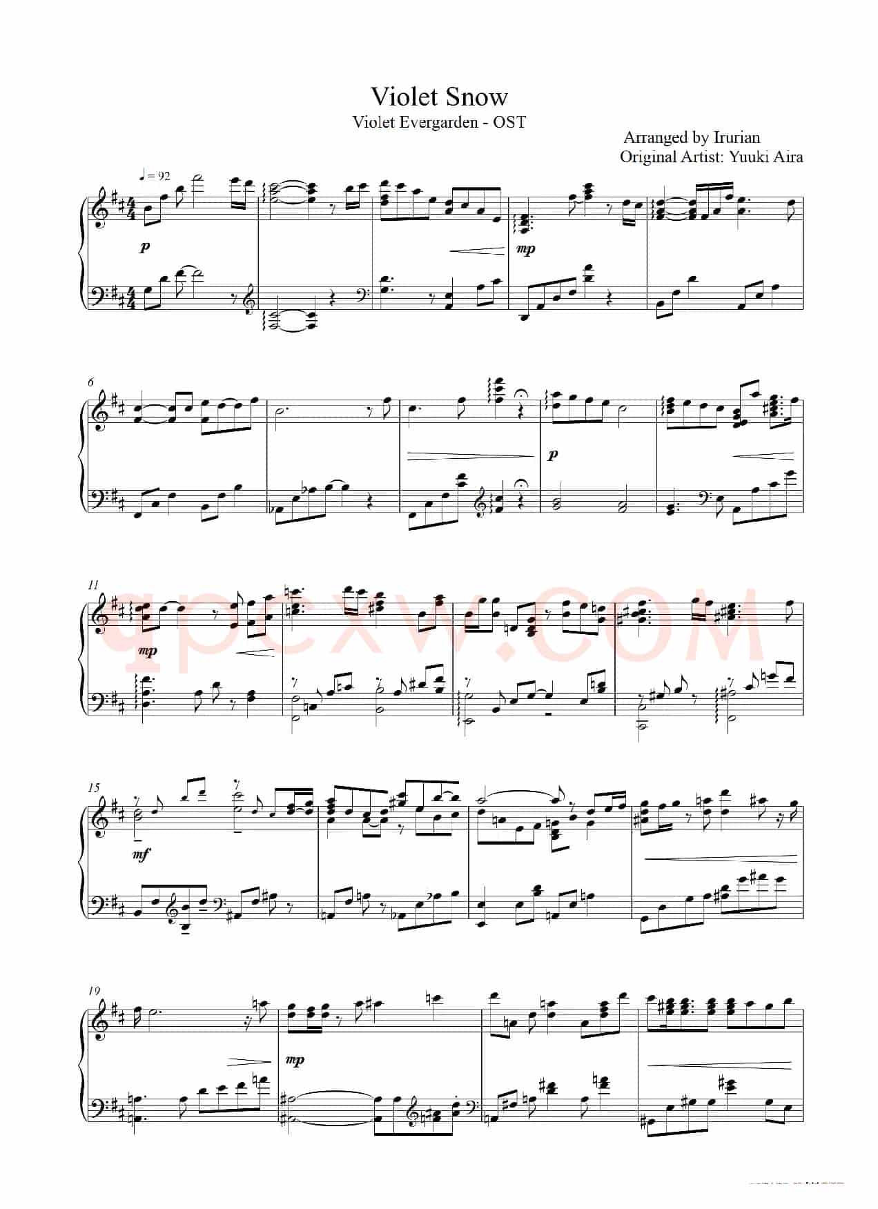 Violet Snow (Violet Evergarden - OST)