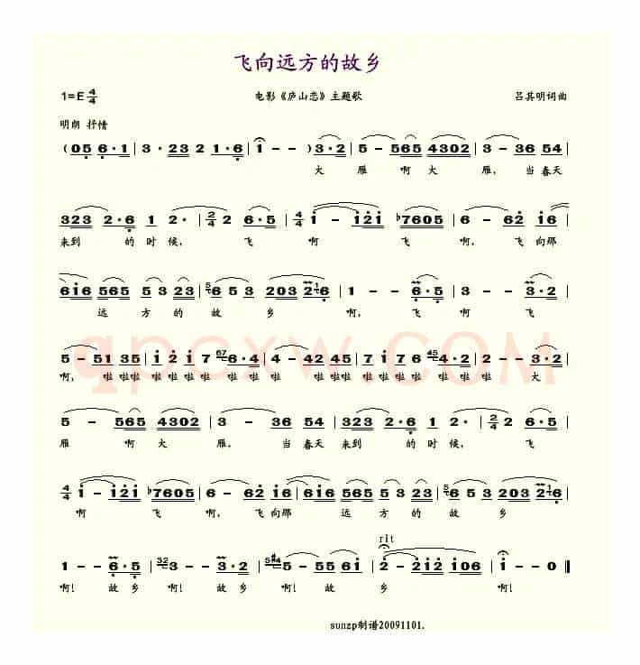飞向远方的故乡