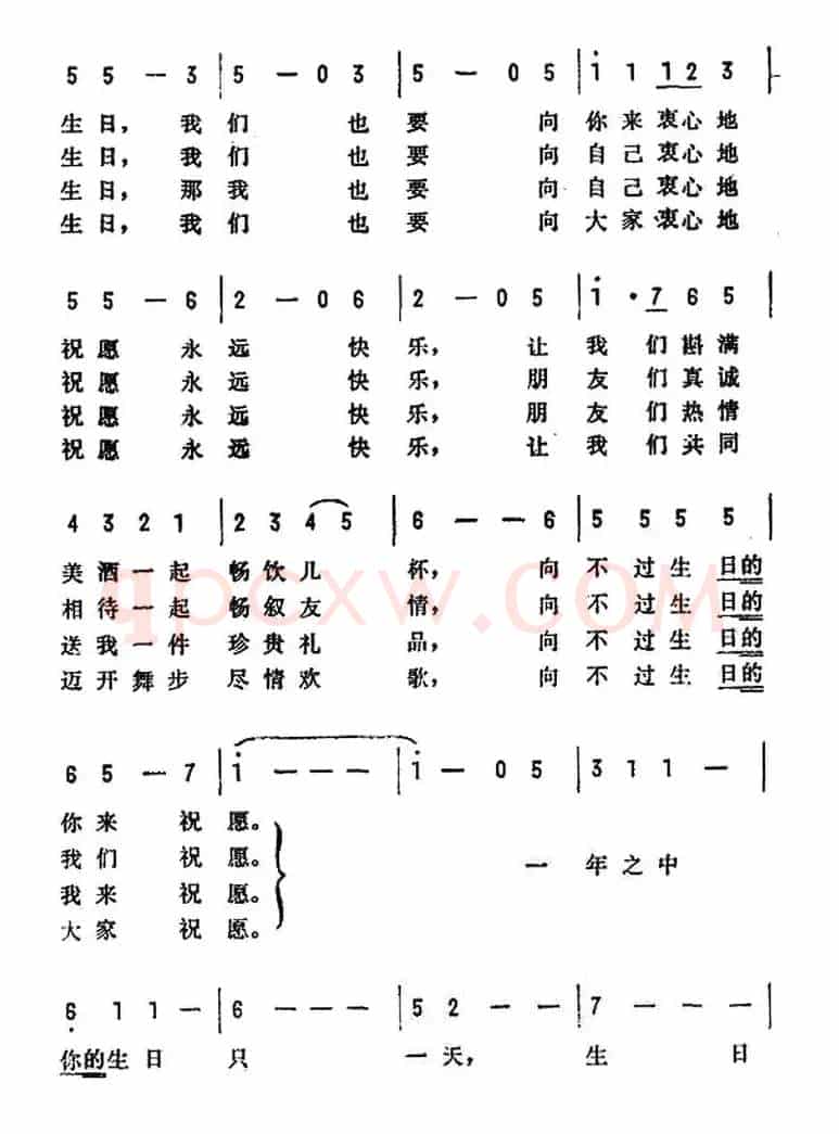 [美]祝不过生日的人快乐（电影《爱丽丝漫游仙境》插曲）