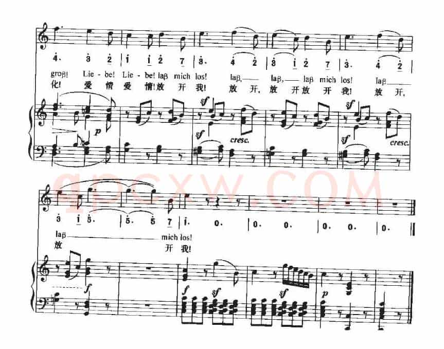 Neue Liebe，Neues Leben（新的爱情，新的生活）（中外文对照、正谱+简谱）