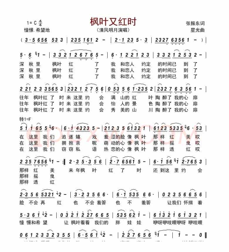 枫叶又红时        