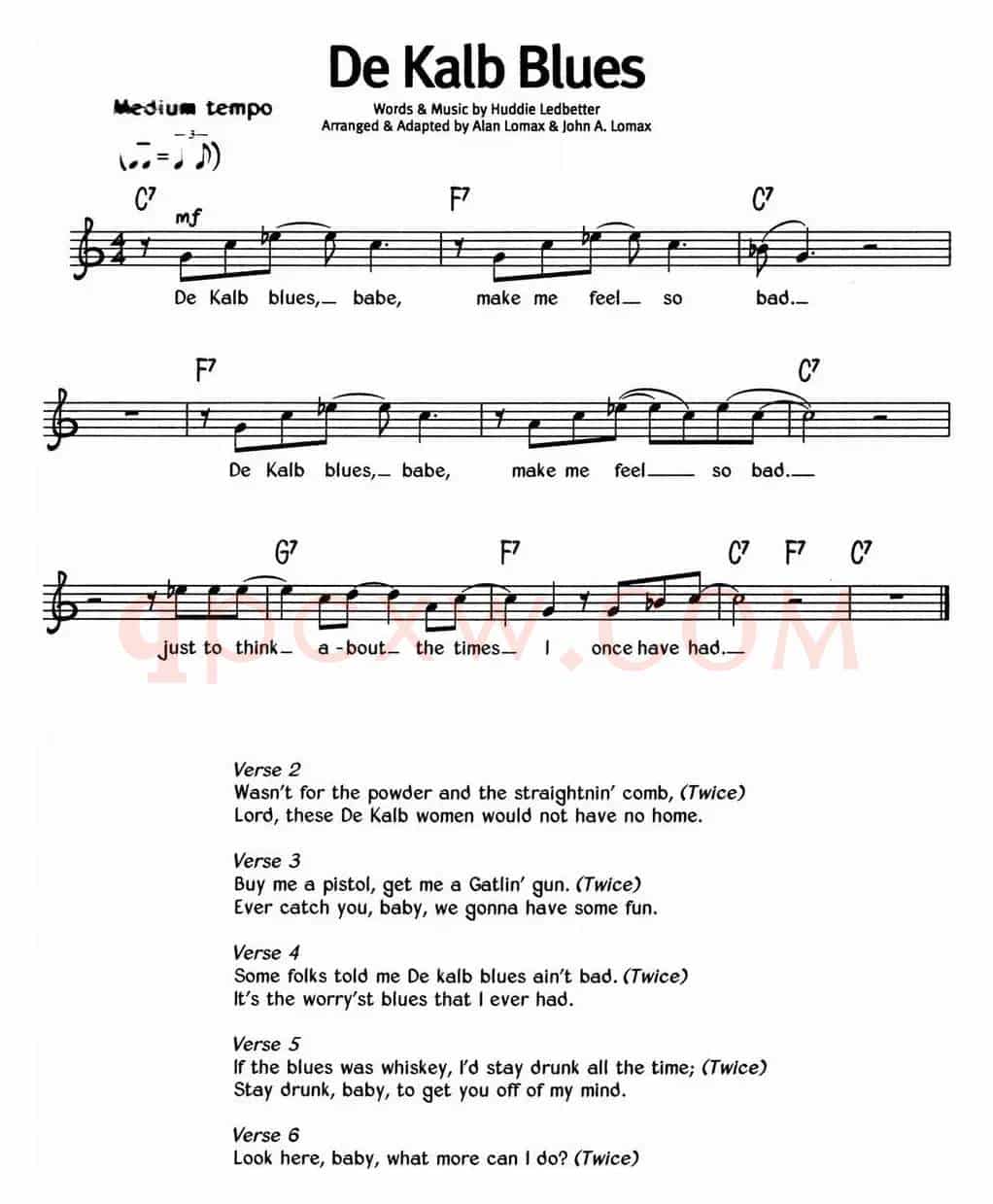蓝调音乐：De Kalb Blues