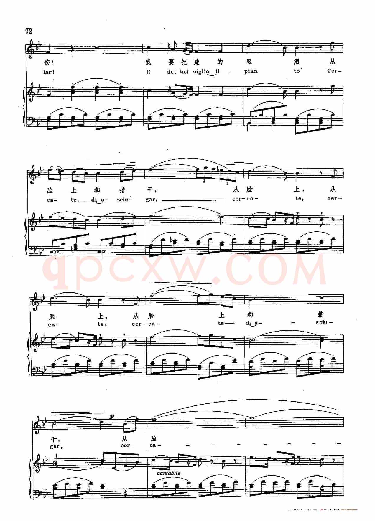 声乐教学曲库2-11[奥]到我的爱人身旁（正谱） （选自歌剧《唐璜》）