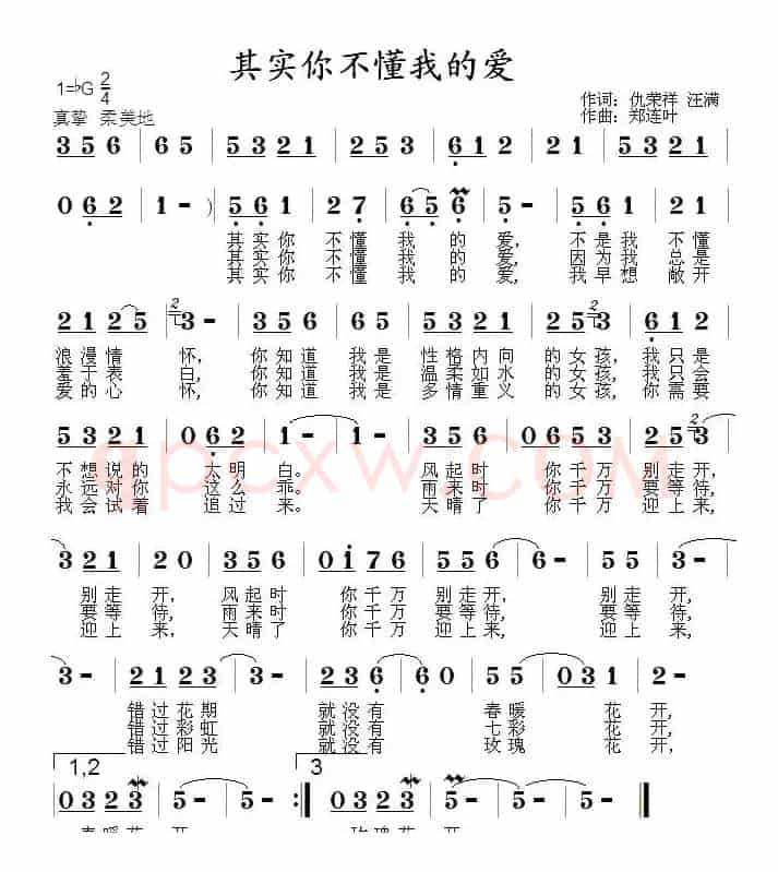 其实你不懂我的爱