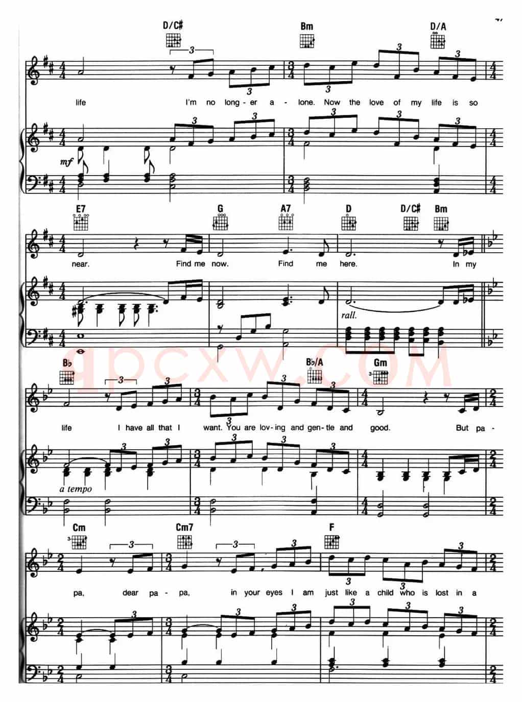 In My Life (音乐剧《悲惨世界》(Les Miserables)选曲、正谱 )