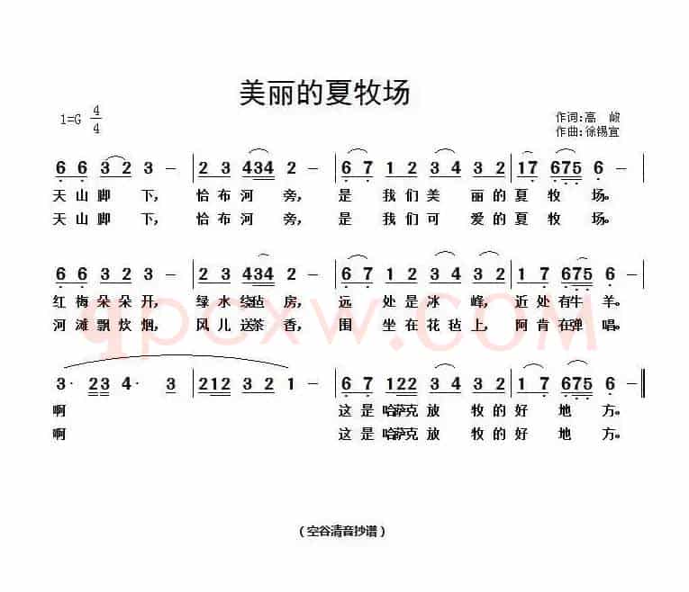 美丽的夏牧场