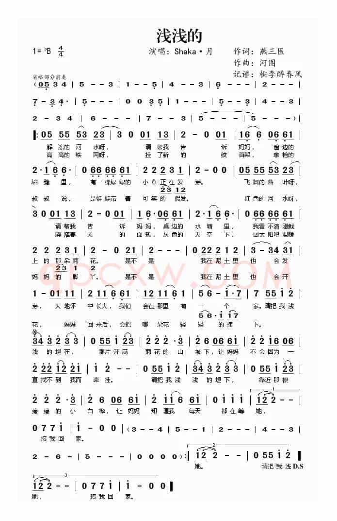 浅浅的