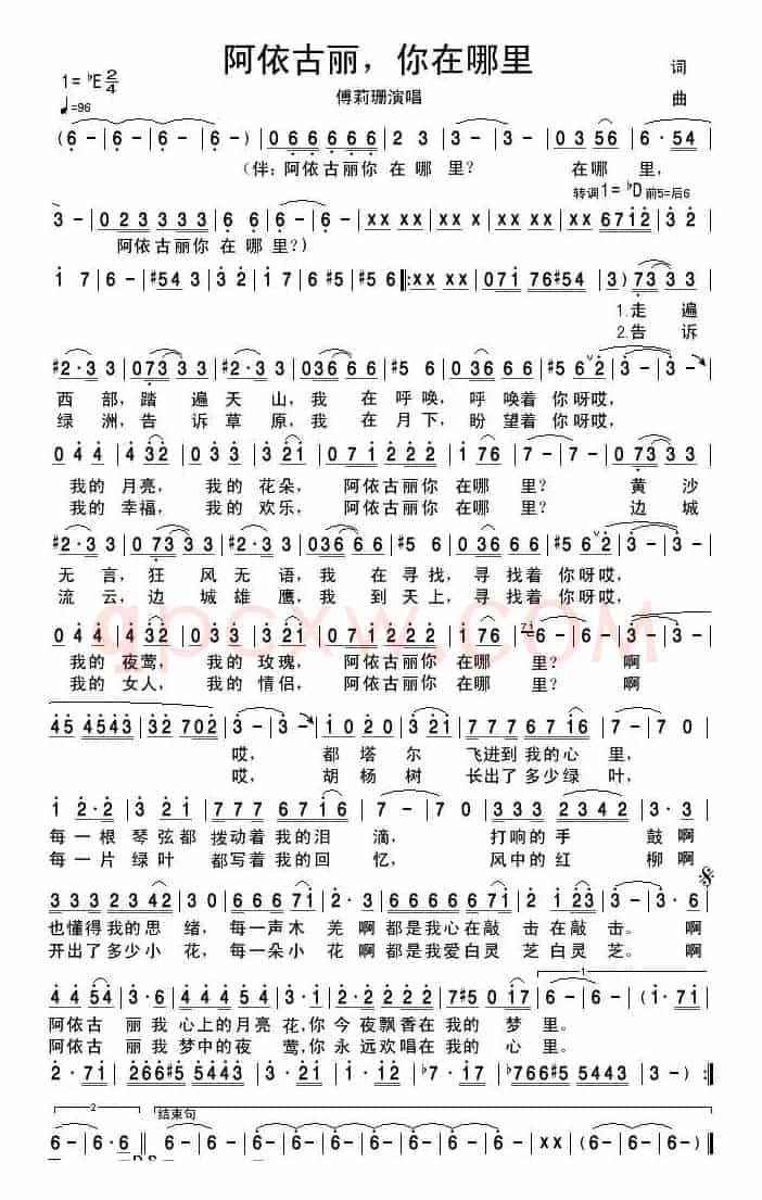 阿依古丽，你在哪里