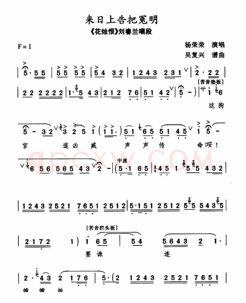 [秦腔]来日告状把冤明（《花烛恨》刘春兰唱段）