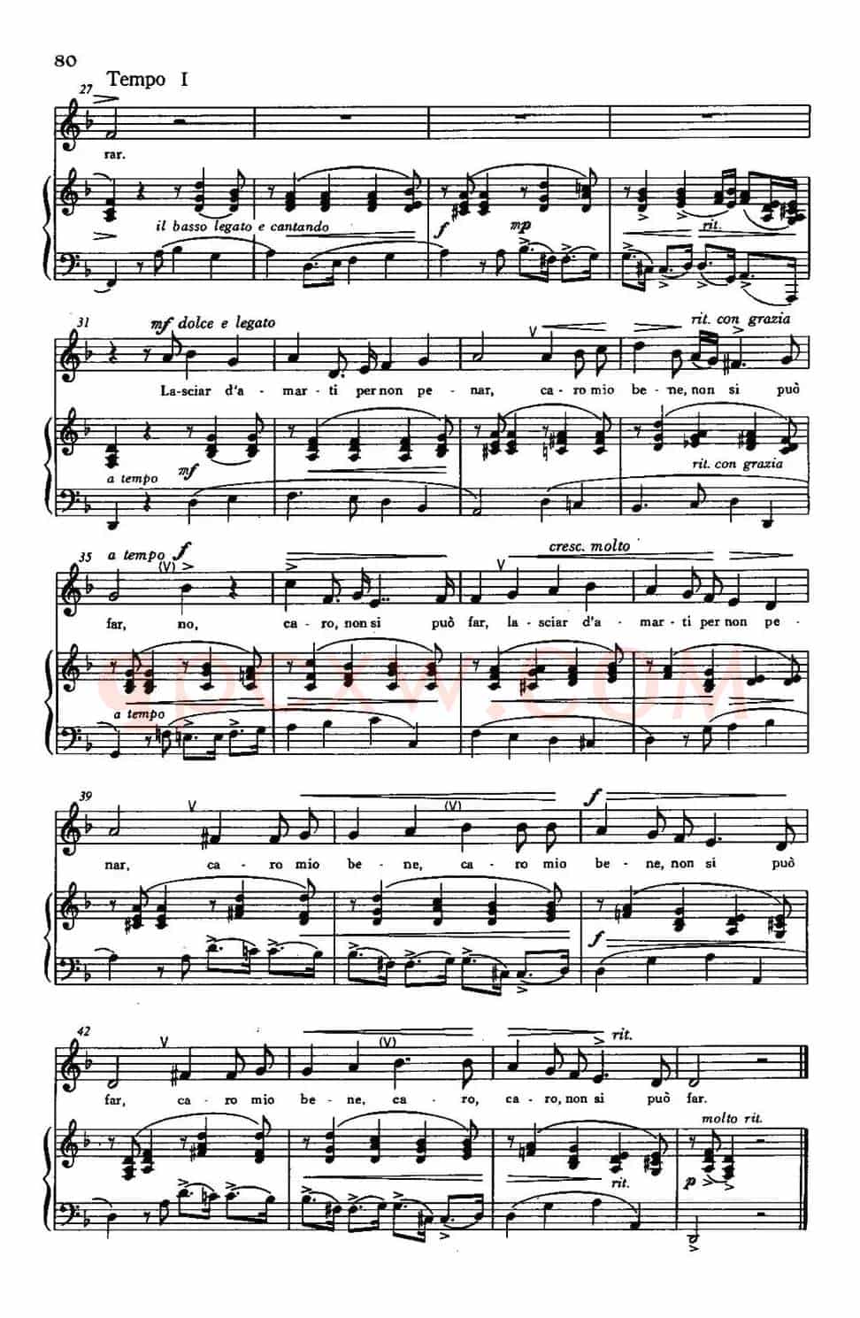 [意]Lasciar d'amarti（让我如何放弃爱你）
